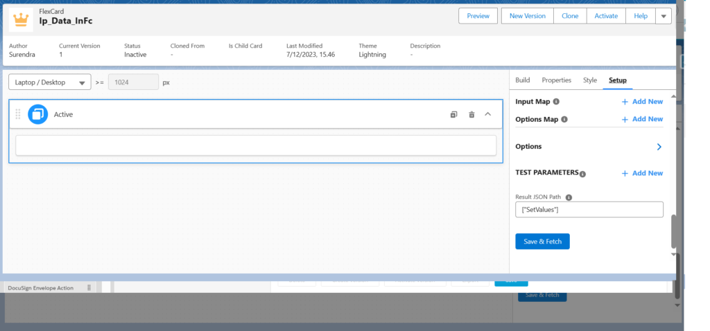 Pass Ip Node In FlexCard