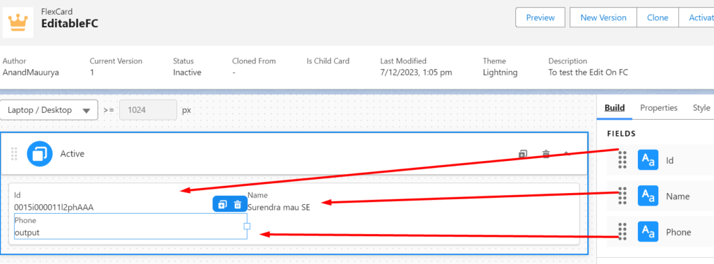 Selecting fields