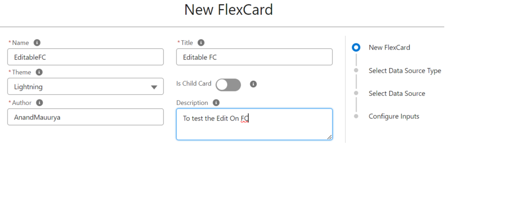 Create FlexCard